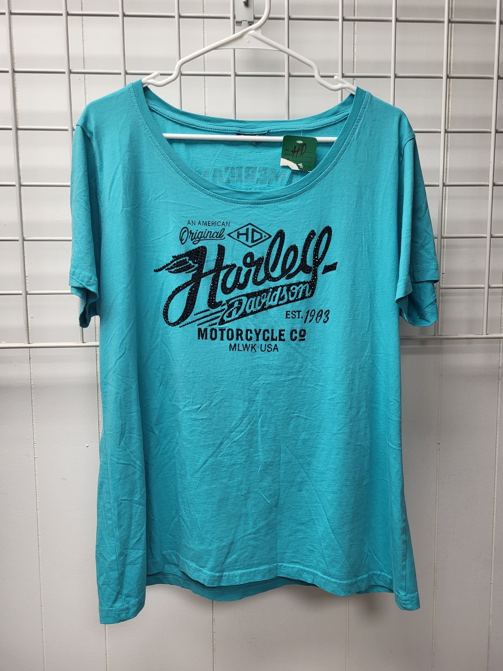 Harley-Davidson Turquoise Graphic Tee, L